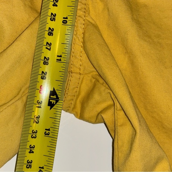 Trilogy Mens Yellow Cotton Cargo Shorts Size 30 - Picture 6 of 8